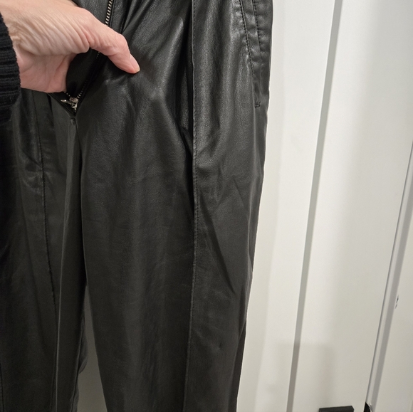 Aritzia Babaton Mayne Black Vegan Leather Pants - Picture 8 of 12